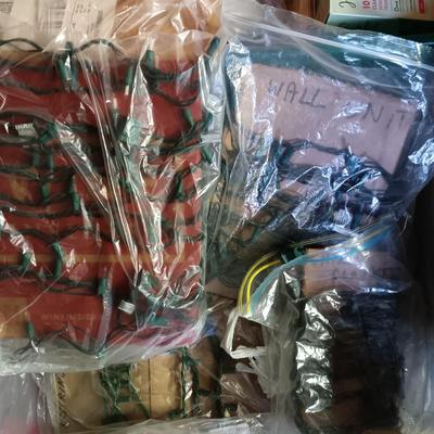 LOT 102B: Basement Finds- Vintage Christmas Bulbs w/ a Set of (7) Wreaths & Holiday Lights