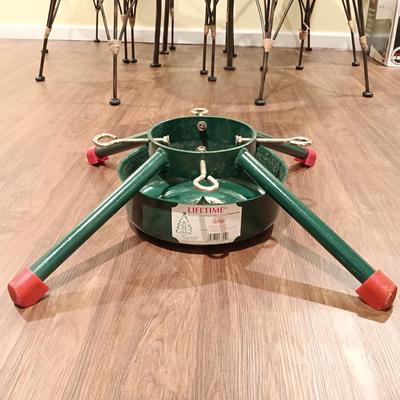 LOT 103B: Lifetime Heavy-Duty 12ft Model Welded Christmas Tree Stand 7304
