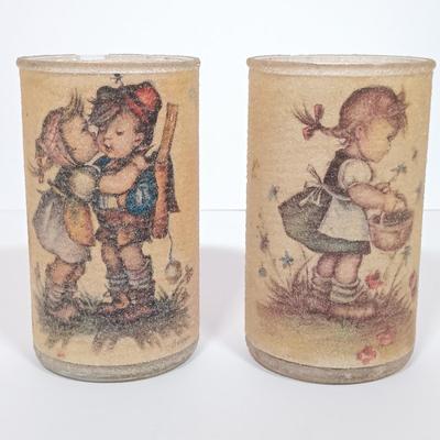 LOT 113L: Hummel Goebel Miniature Plates, Sugarfrosted Candle Holders & Set of (2) Collector's Club Keepsakes