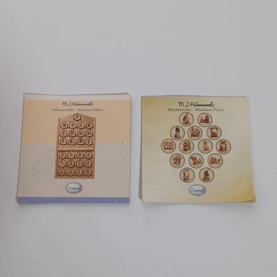 LOT 113L: Hummel Goebel Miniature Plates, Sugarfrosted Candle Holders & Set of (2) Collector's Club Keepsakes