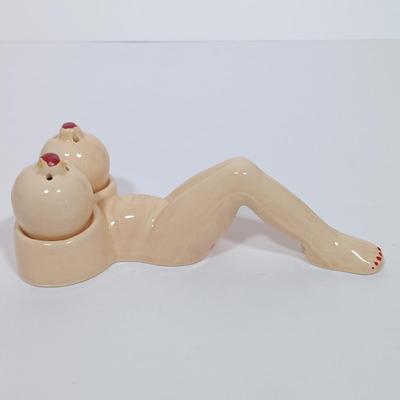 LOT 114L: Vintage Japan Pin Up Girl Salt and Pepper Shakers