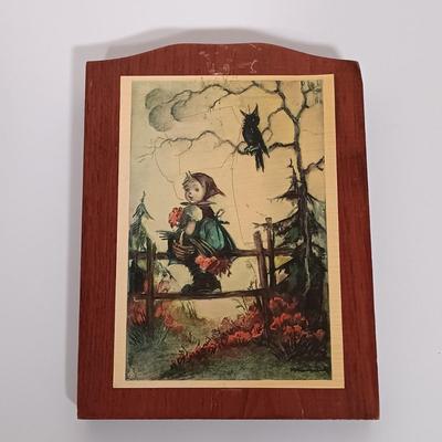 LOT 115L: Set of (7) Hummel Goebel Wood Wall Art Plaques