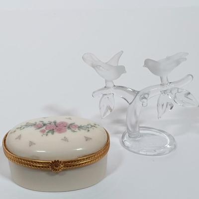 LOT 119L: NapcoWare Baby, Studio Nova Tulip Bowl, Purple Art Glass Vase & More
