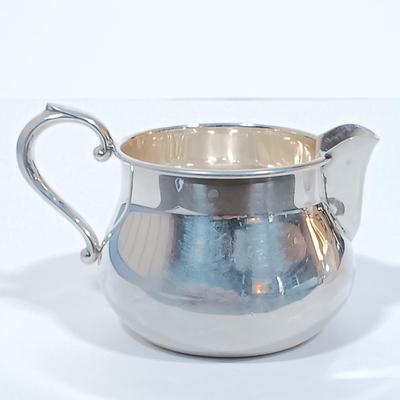 LOT 122L: Towle 770 Sterling Silver Creamer (76 Grams) and Sugar Bowl (78 Grams) w/ Sterling Silver Spoon (14 Grams) - 168 Grams Total