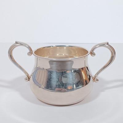 LOT 122L: Towle 770 Sterling Silver Creamer (76 Grams) and Sugar Bowl (78 Grams) w/ Sterling Silver Spoon (14 Grams) - 168 Grams Total