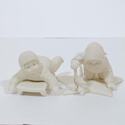 LOT 123L: Set of (8) Snowbabies- 'Don't Get Lost', 'I'll Teach You a Trick' & More