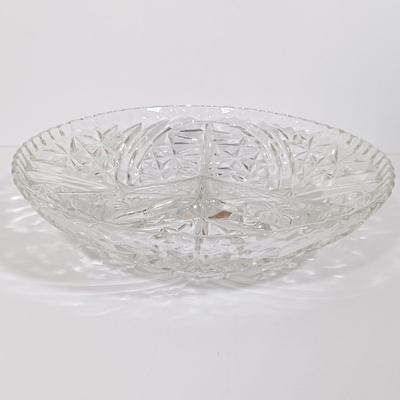 LOT 125L: Mayflower Pressed Glass Pitcher, Hazel Atlas Williamsport Punch Glasses, Plated Condiment Jar & More