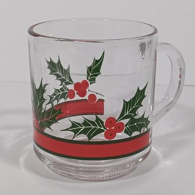 LOT 129L: Mikasa Christmas Tree Candy Dishes, Libbey Holly & Berry Mug, Gorham North Pole Express Footed Bowl & More