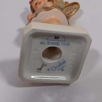LOT 132L: Goebel Hummel Club Figurines 'First Mate', 'I Brought You a Gift' & 'Keeping Time'