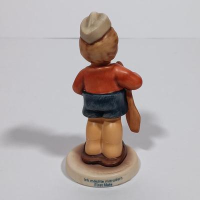 LOT 132L: Goebel Hummel Club Figurines 'First Mate', 'I Brought You a Gift' & 'Keeping Time'