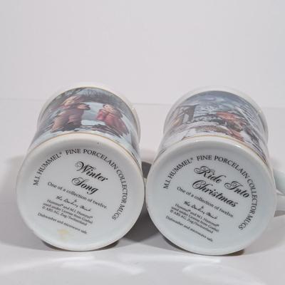 LOT 135L: The Danbury Mint Hummel Porcelain Calendar Mugs