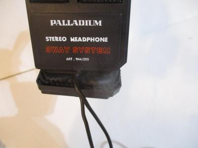 Vintage Palladium Stereo Headphone 3 Way System & Sportsman Headphones