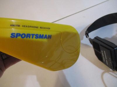 Vintage Palladium Stereo Headphone 3 Way System & Sportsman Headphones