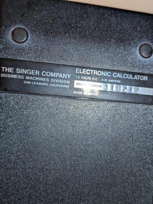 RCA Calculator & Singer Electronic Calculator