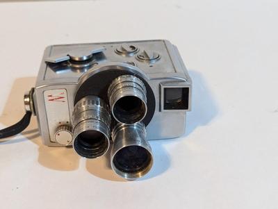 Vintage Wollensak Eight Three Rotating Lens Movie Film Camera 8mm