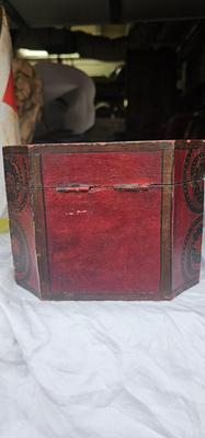 2 vintage red Boxes, decorative,