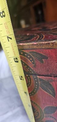 2 vintage red Boxes, decorative,