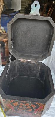 2 vintage red Boxes, decorative,