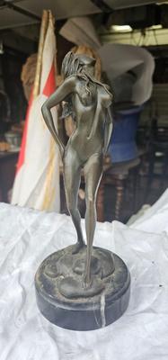 Free Spirited Semi-Nude Woman Bronze after Aldo Vitaleh, (Reproduction??)