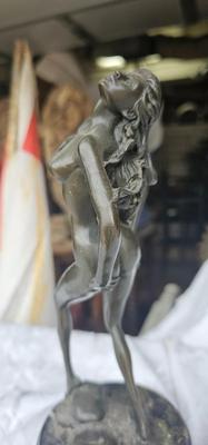 Free Spirited Semi-Nude Woman Bronze after Aldo Vitaleh, (Reproduction??)