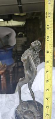 Free Spirited Semi-Nude Woman Bronze after Aldo Vitaleh, (Reproduction??)