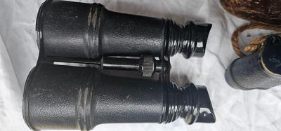 2 binoculars, WW II Hensoldt Artillerie 8X24, German, AND Vintage Paris Sportiere