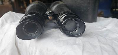2 binoculars, WW II Hensoldt Artillerie 8X24, German, AND Vintage Paris Sportiere