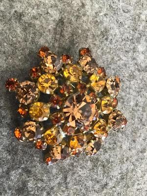 Austria Vintage Rhinestone Brooch