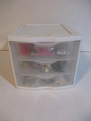 3 Drawer Storage Unit With Crafts