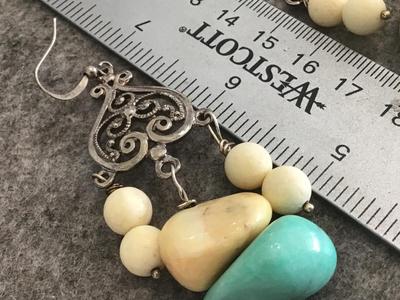 Large Stone Earrings