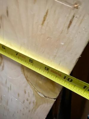 Whitewashed pine carved shelf