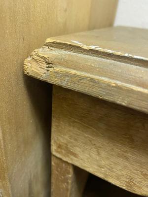 Vintage Handmade Pine Step Stool or small bench