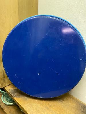 Vintage Lt Blue Pabst Blue Ribbon Beer Metal Advertising Serving Tray