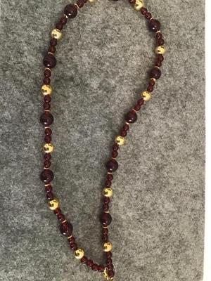 Red And Gold Vintage Fashion Necklace