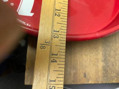 Vintage metal Krueger Ale-Beer serving tray, Newark brewery!