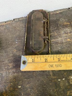 Antique hinged Brass Letters mail slot
