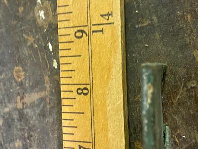 2 Vintage Brass 7 In. Plate Passage Door Knob Set