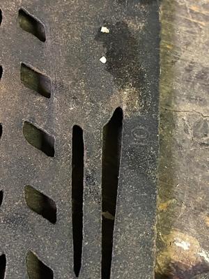 Vintage Cast Iron Footed Trivet with wheat and brooms harvest Griswold Trivet
