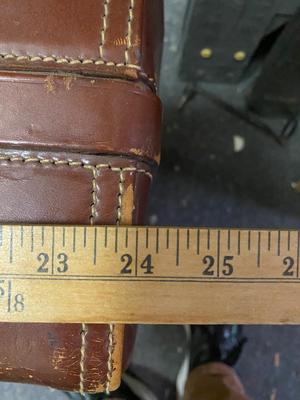 Hartmann Knocabout Brown Leather Suitcase Vintage
