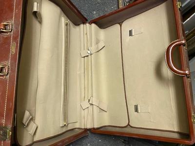 Hartmann Knocabout Brown Leather Suitcase Vintage