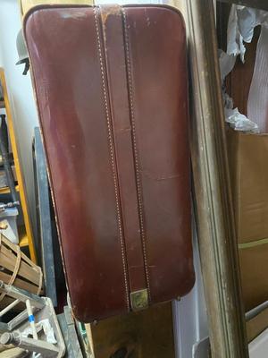 Hartmann Knocabout Brown Leather Suitcase Vintage