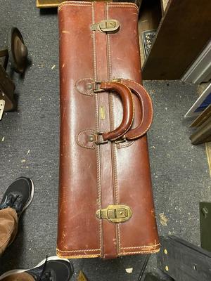 Hartmann Knocabout Brown Leather Suitcase Vintage