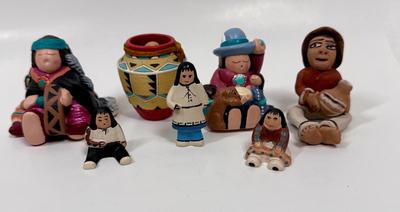Figurine Lot Native American Indians some Sandy Whitefeather