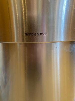 SIMPLEHUMAN 45L TRASH CAN, LYSOL, FEBREZE AND TRASH CAN LINERS