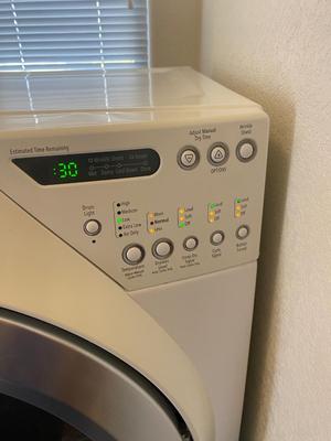 WHIRLPOOL DUET ELECTRIC DRYER MODEL: WED9600TW1 WITH PEDESTAL DRAWER