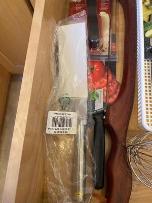 AN ARRAY OF KITCHEN KNIFES, ACHIP CORRECTOR, AND MORE