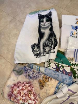 DISH TOWELS AND APRONS