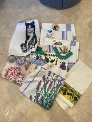 DISH TOWELS AND APRONS