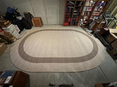 LARGE, CLEAN BRAIDED AREA RUG
