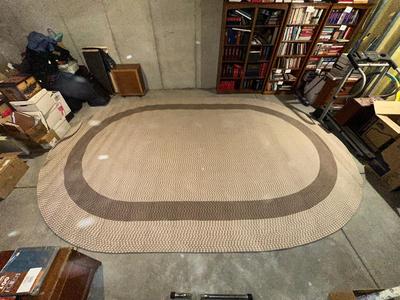 LARGE, CLEAN BRAIDED AREA RUG